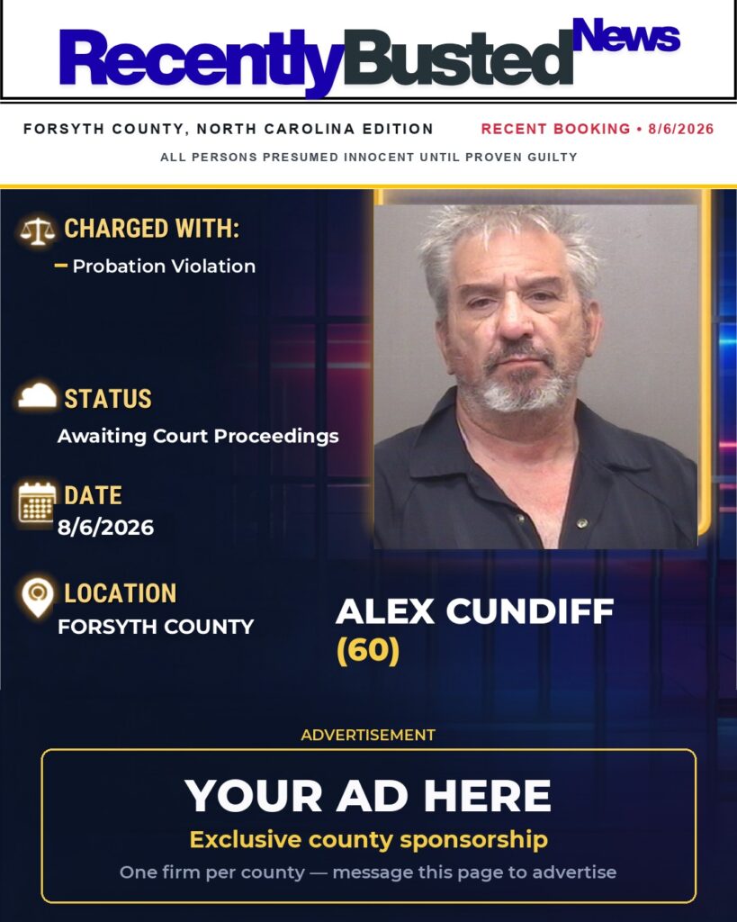 Arrest report โ ALEX CUNDIFF