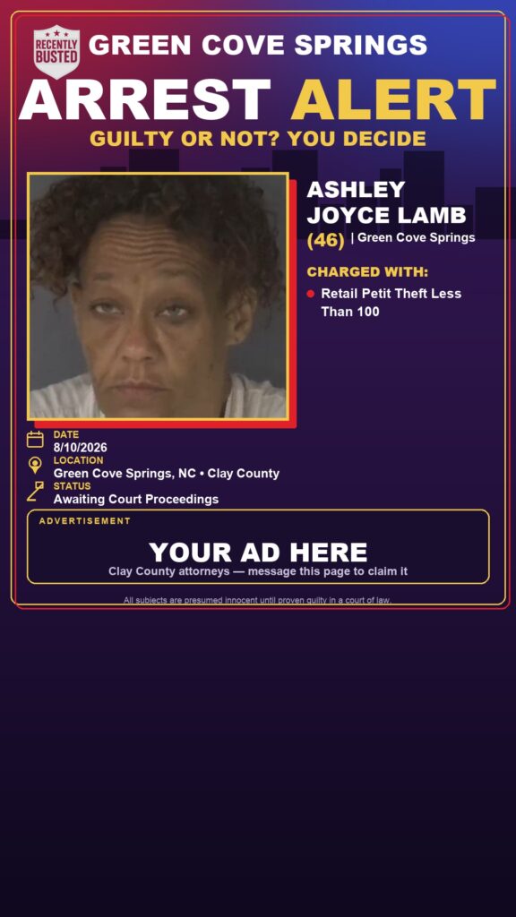 Arrest report — ASHLEY JOYCE LAMB