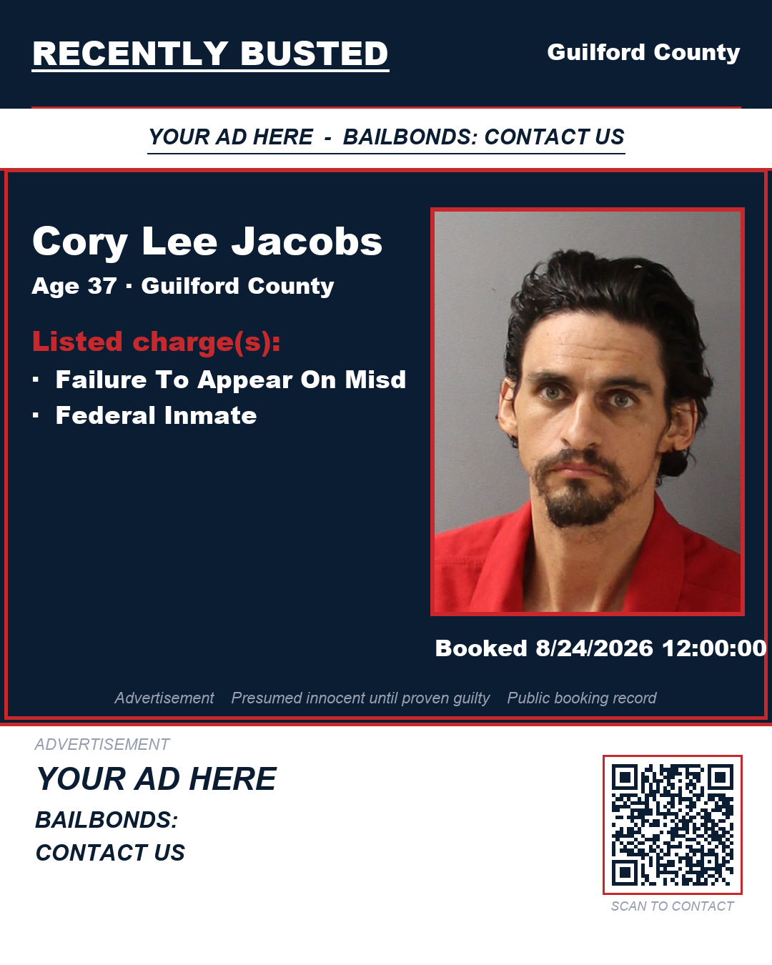 Arrest report - CORY LEE JACOBS