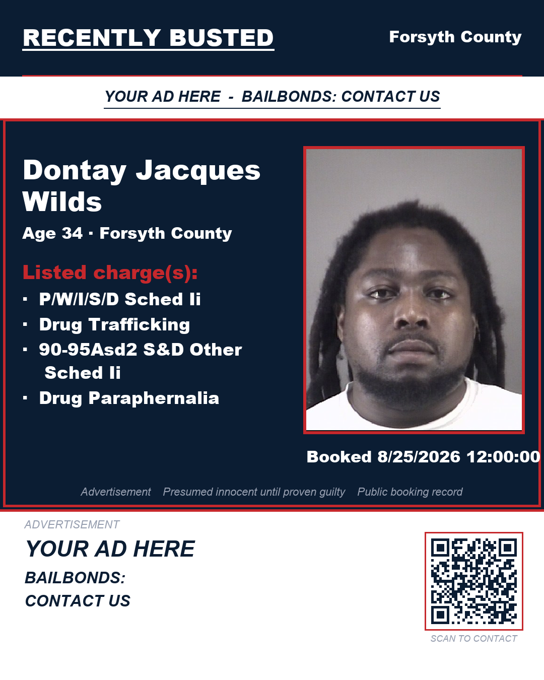 Arrest report - DONTAY JACQUES WILDS