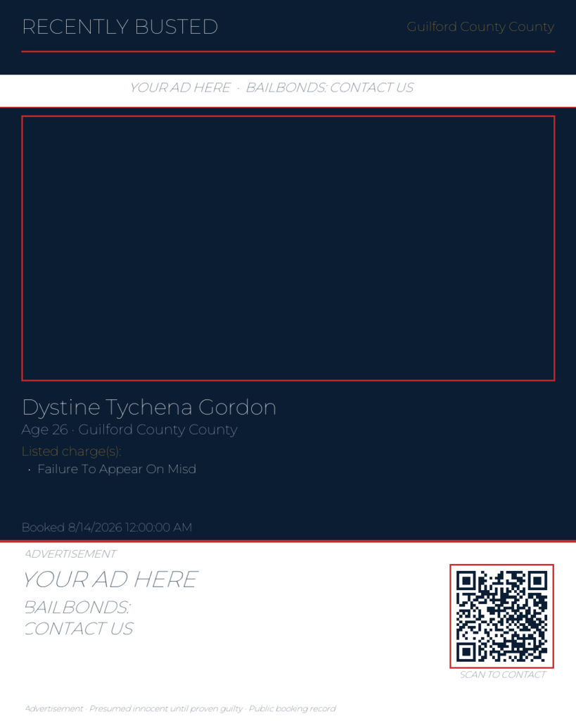Arrest report — DYSTINE TYCHENA GORDON