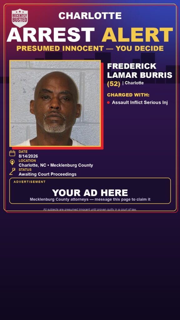 Arrest report — FREDERICK LAMAR BURRIS