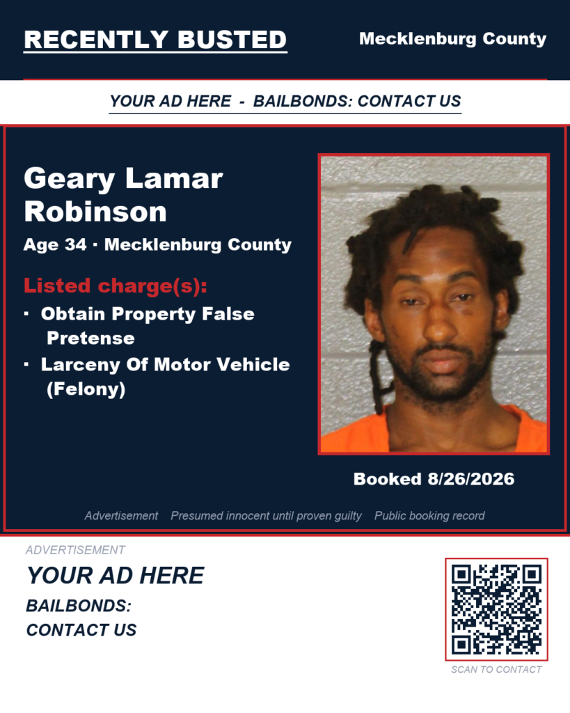 Arrest report - GEARY LAMAR ROBINSON