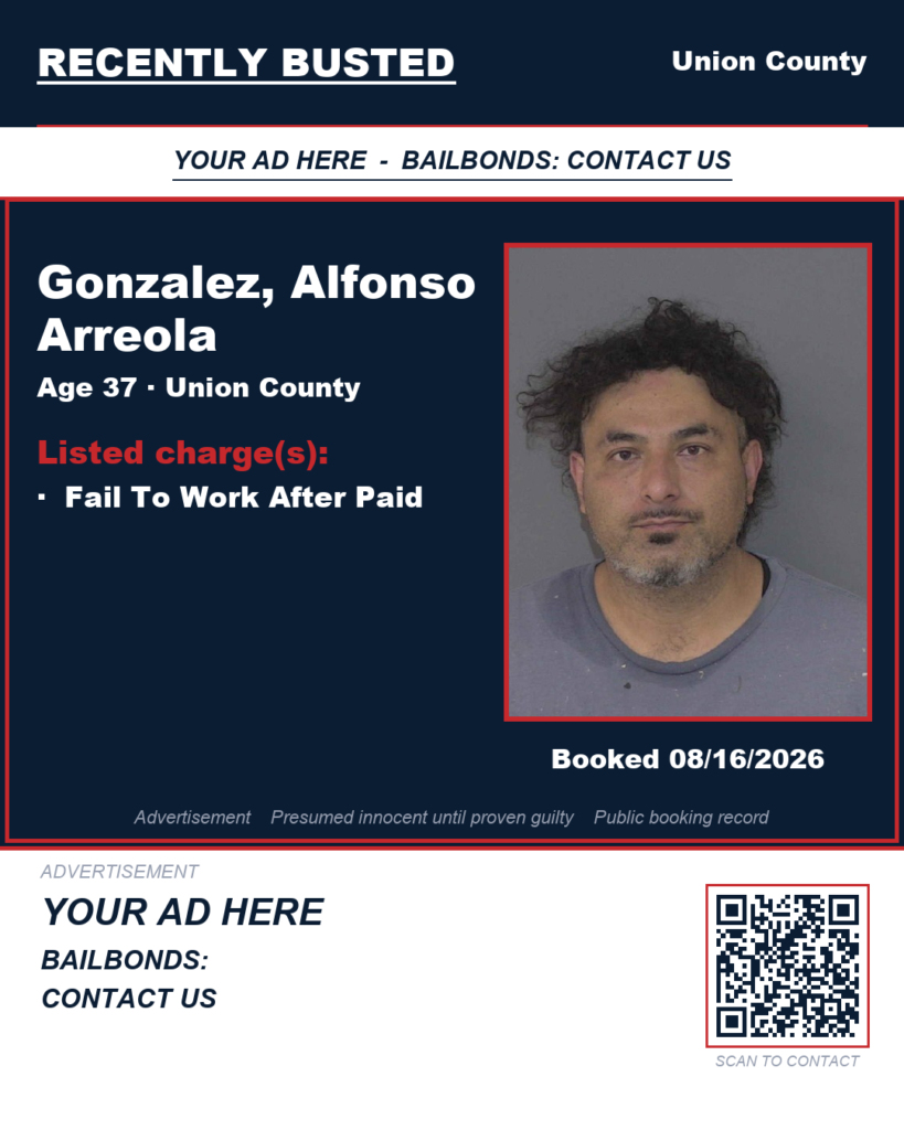 Arrest report — GONZALEZ, ALFONSO ARREOLA