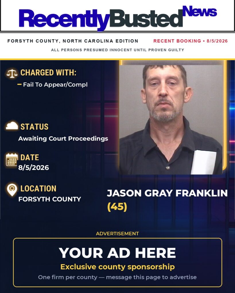 Arrest report โ JASON GRAY FRANKLIN