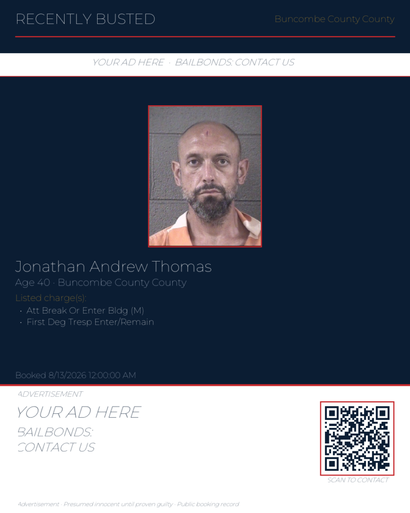 Arrest report — JONATHAN ANDREW THOMAS
