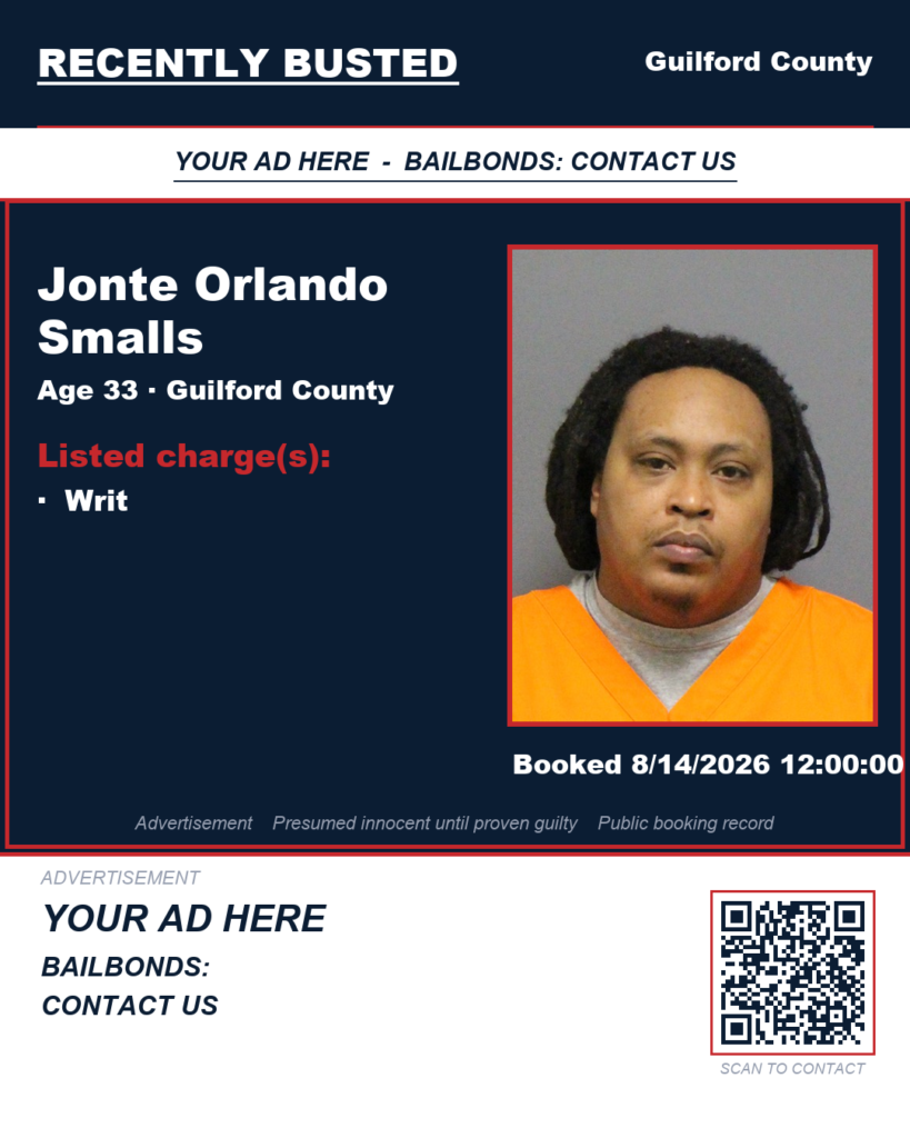 Arrest report — JONTE ORLANDO SMALLS