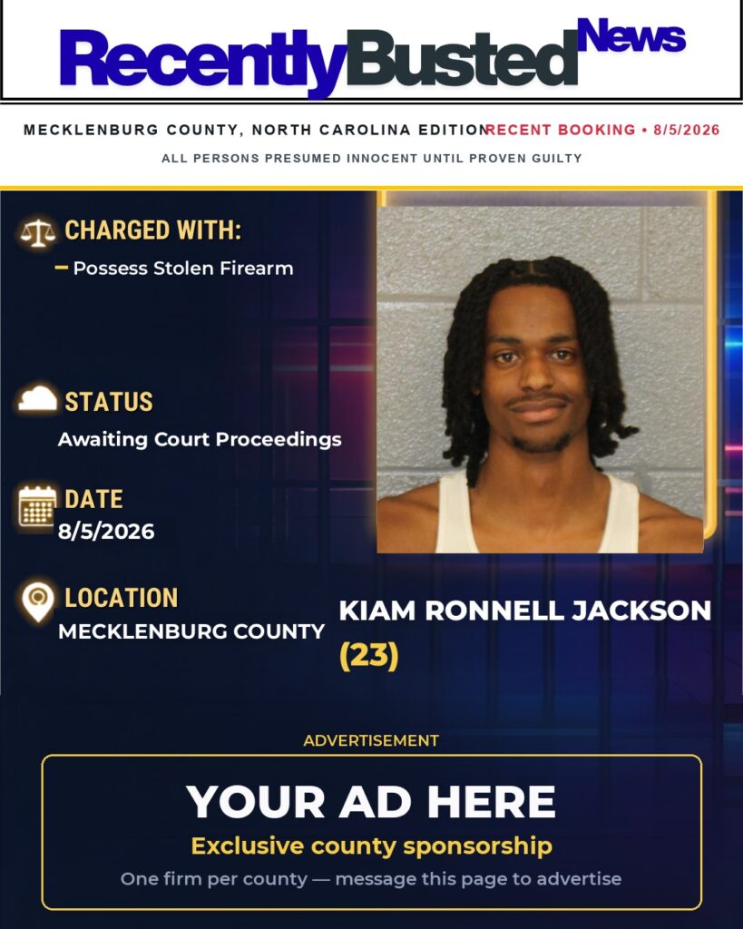 Arrest report — KIAM RONNELL JACKSON