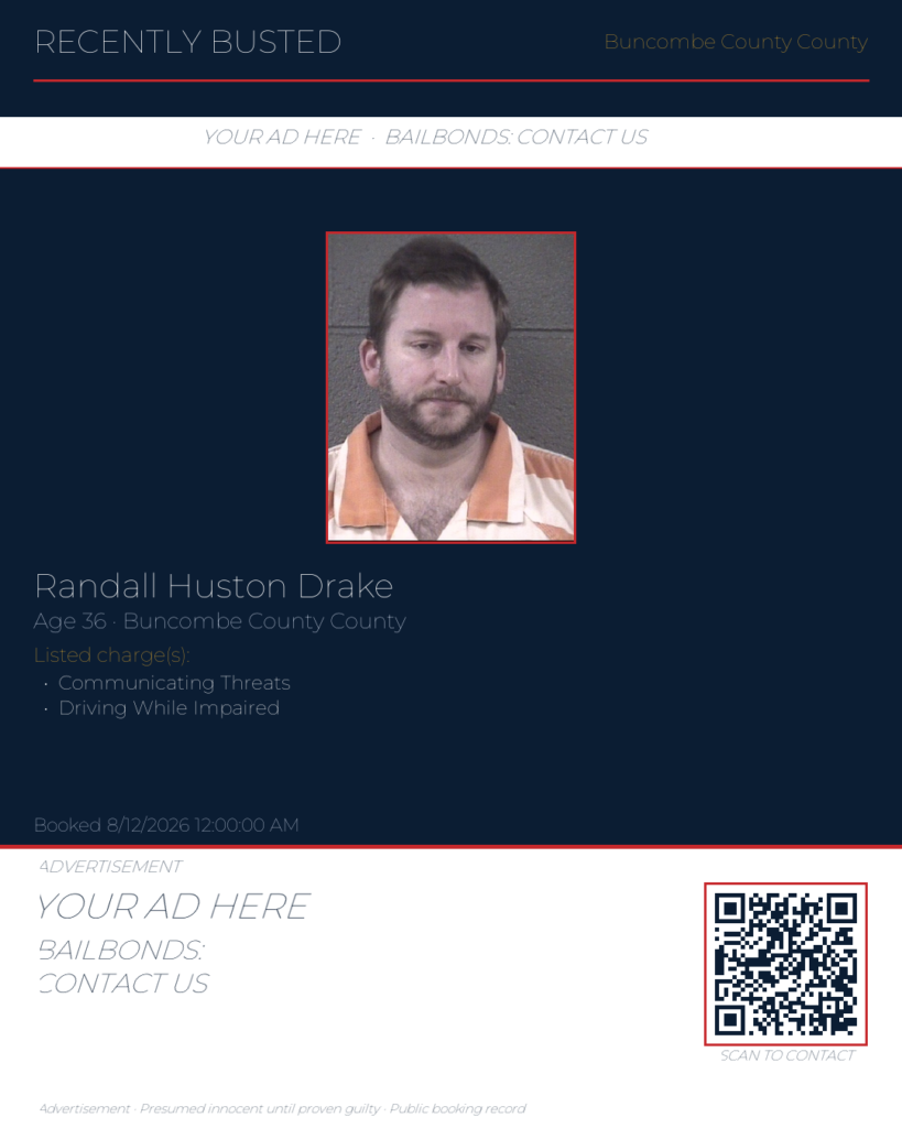 Arrest report — RANDALL HUSTON DRAKE