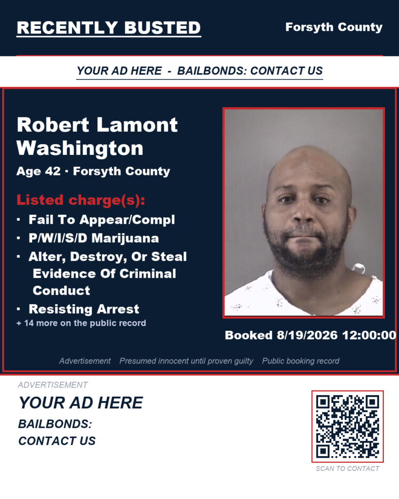Arrest report - ROBERT LAMONT WASHINGTON