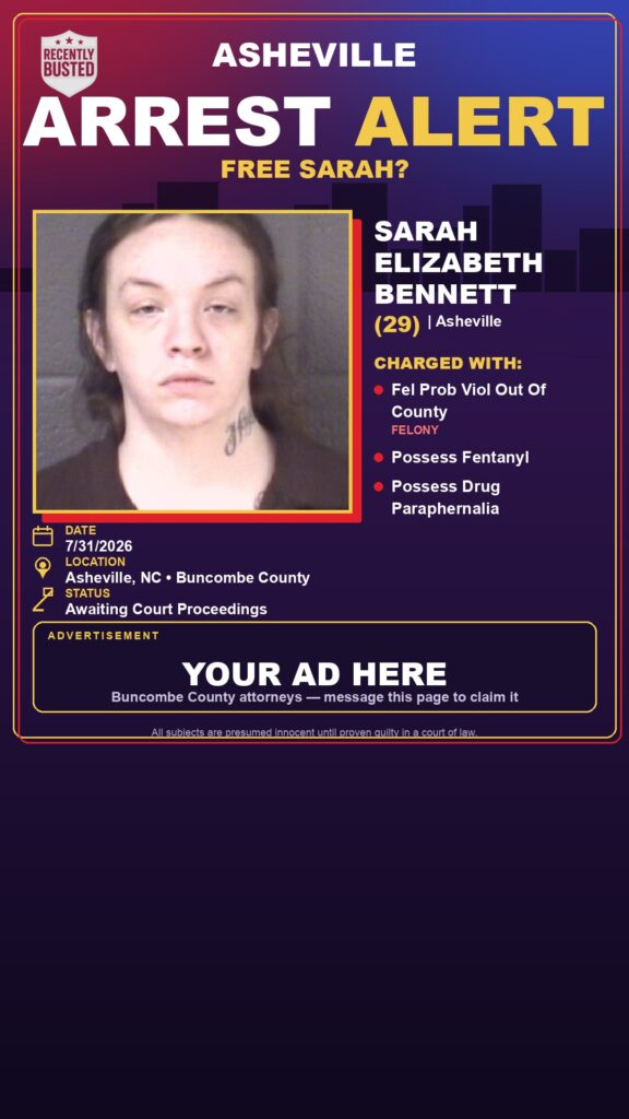Booking photo of SARAH ELIZABETH BENNETT