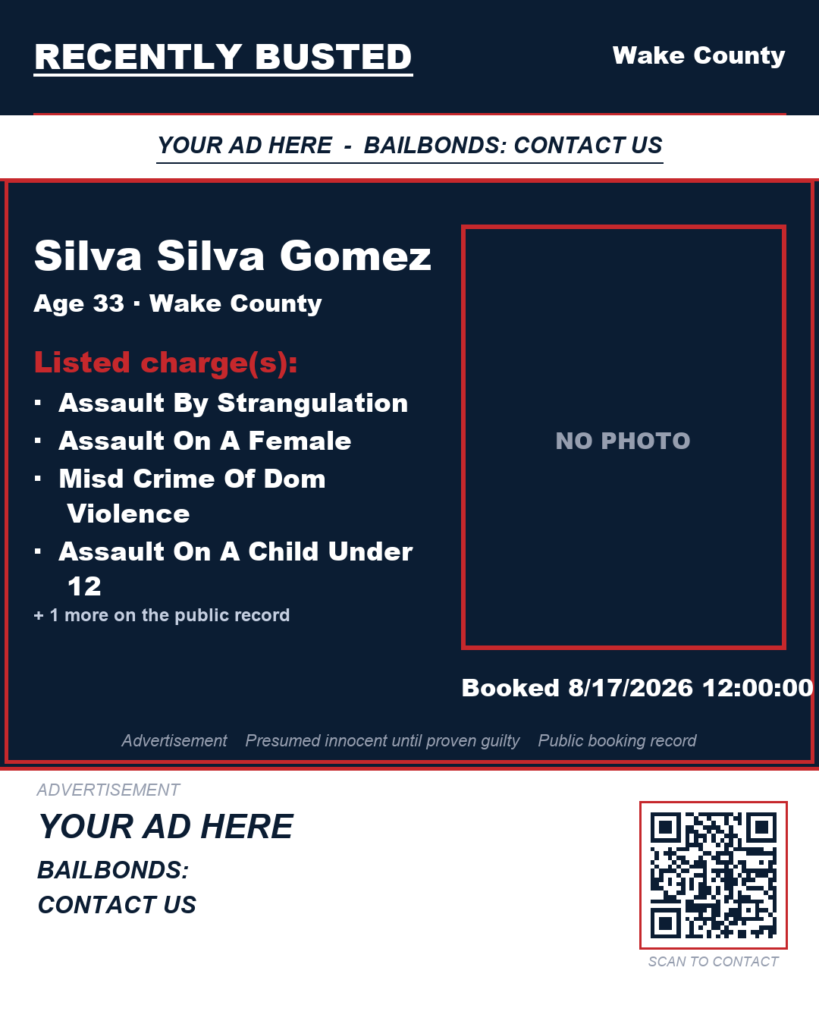 Arrest report - SILVA SILVA GOMEZ