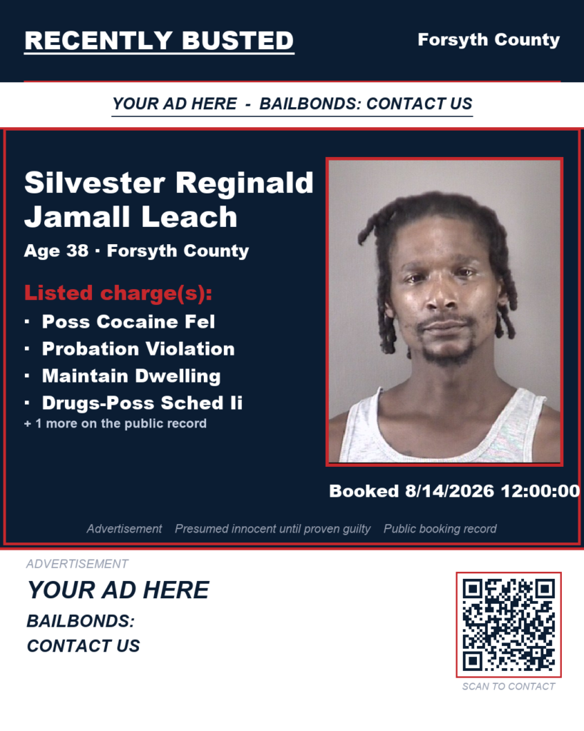 Arrest report — SILVESTER REGINALD JAMALL LEACH