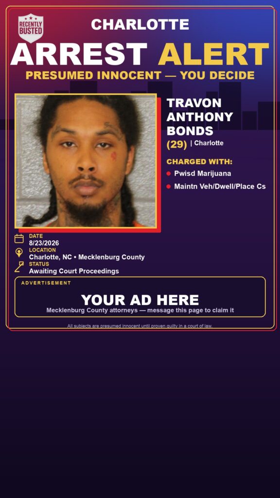 Arrest report — TRAVON ANTHONY BONDS