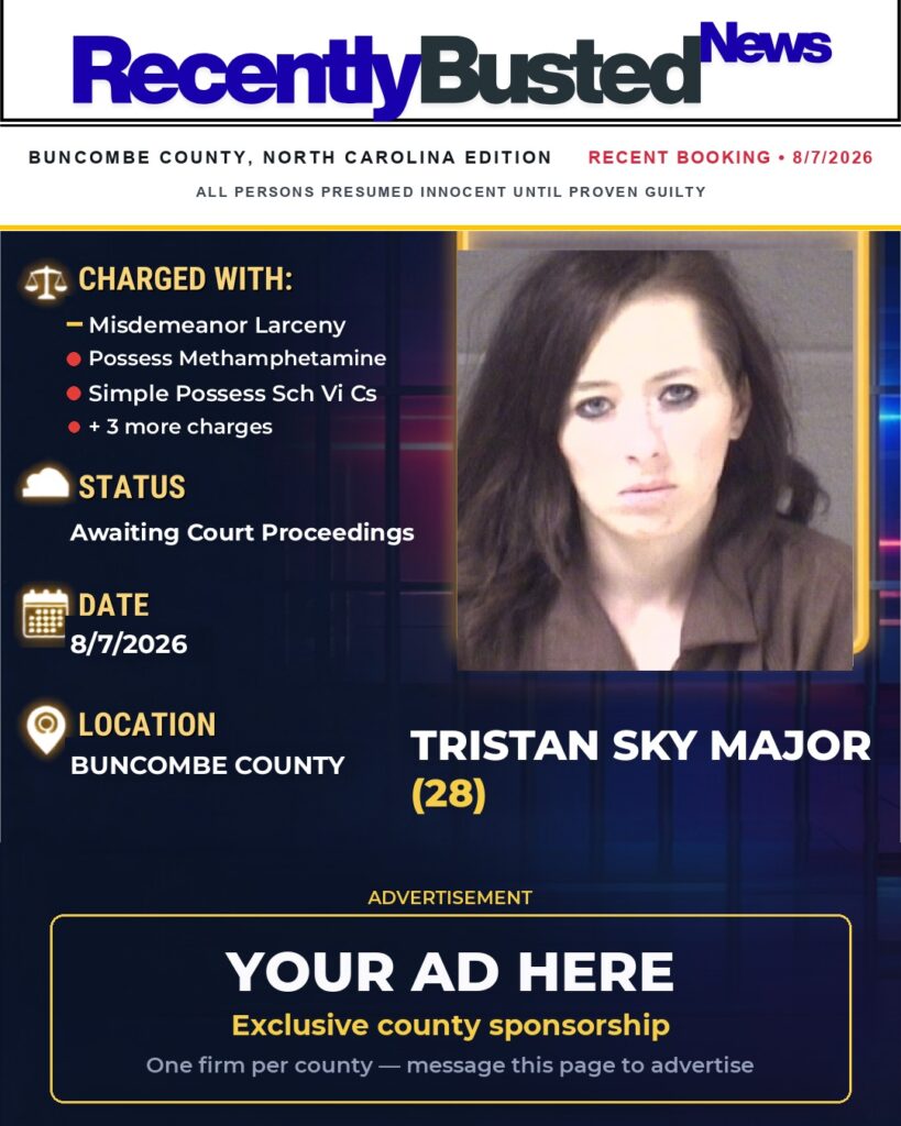 Arrest report — TRISTAN SKY MAJOR