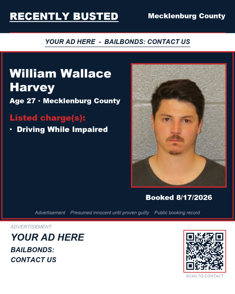 Arrest report — WILLIAM WALLACE HARVEY