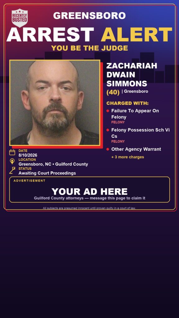 Arrest report — ZACHARIAH DWAIN SIMMONS