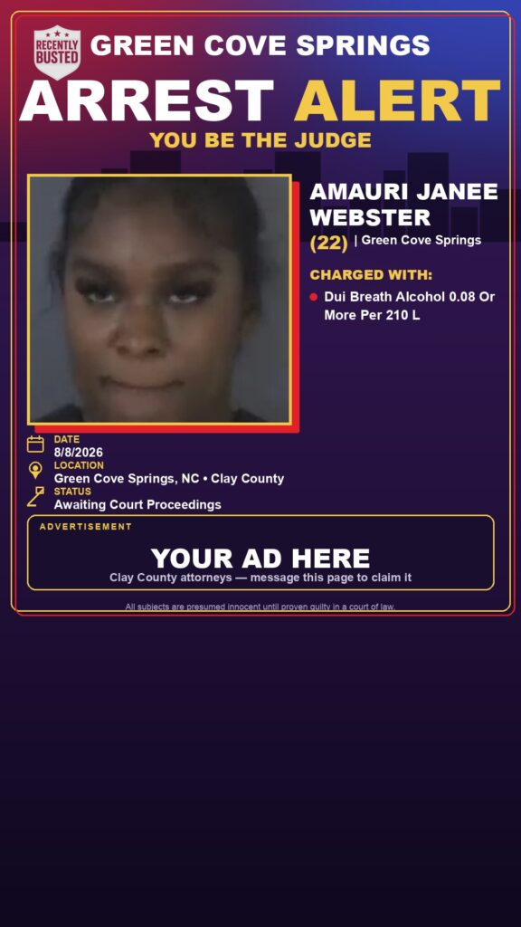Arrest report โ AMAURI JANEE WEBSTER