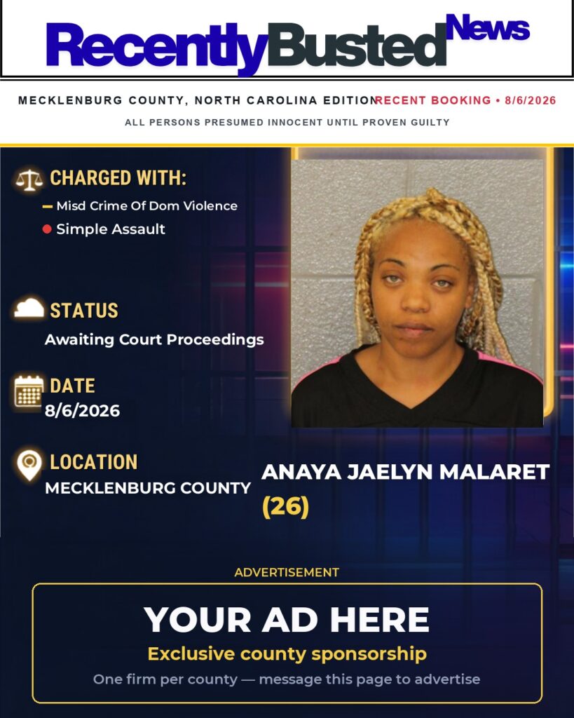 Arrest report โ ANAYA JAELYN MALARET