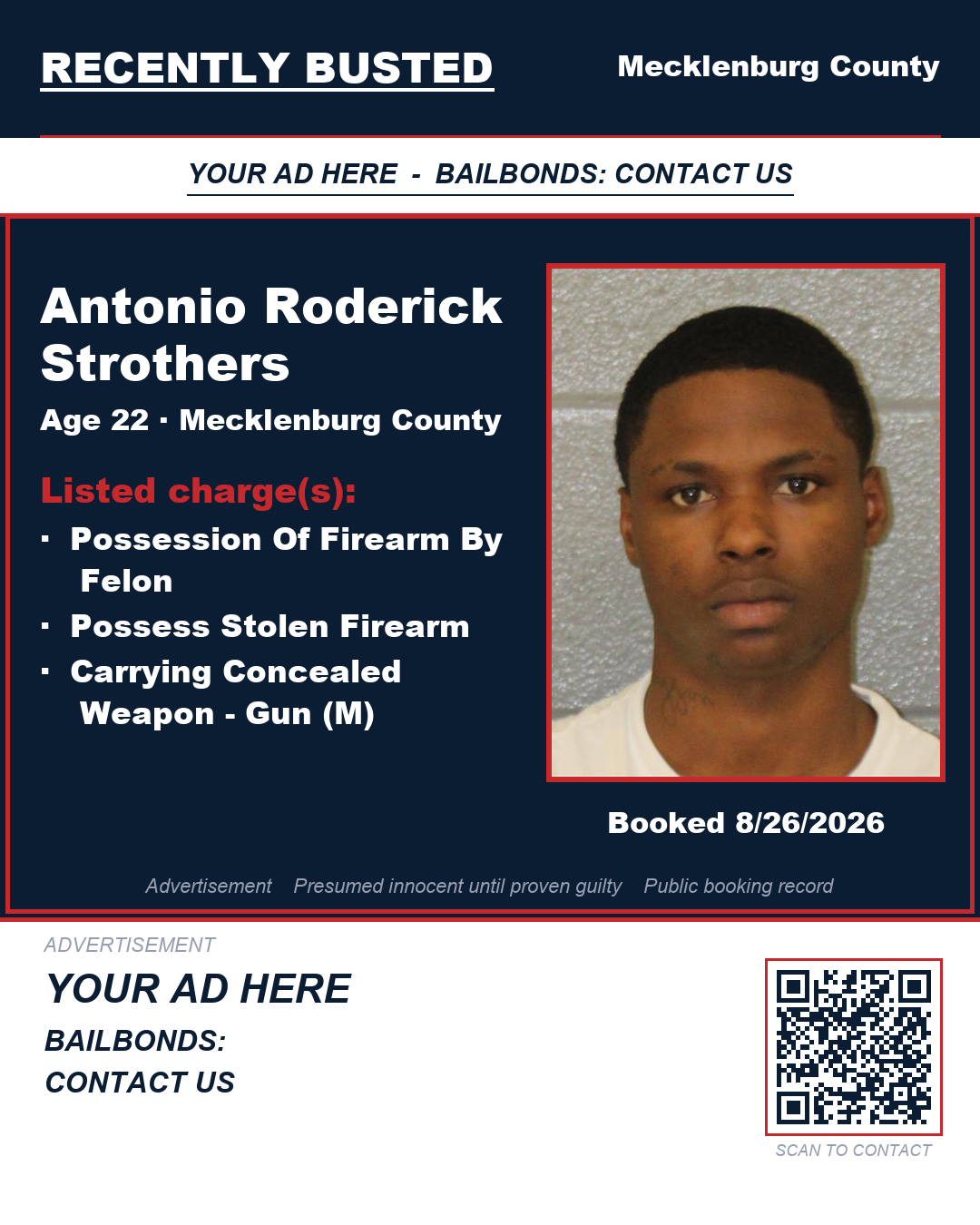 Arrest report - ANTONIO RODERICK STROTHERS