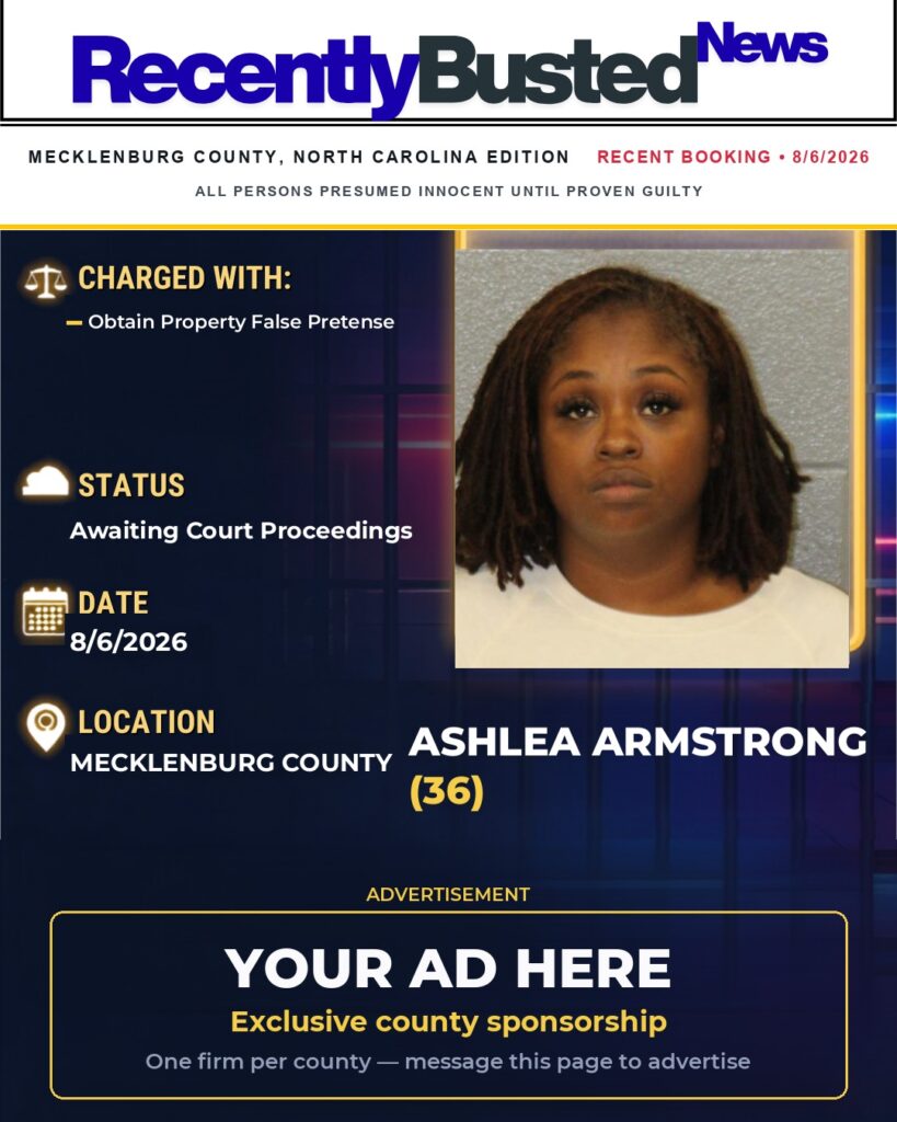 Arrest report โ ASHLEA ARMSTRONG