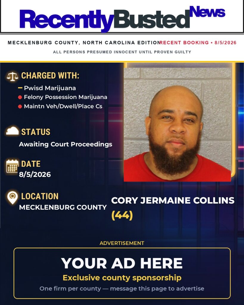Arrest report — CORY JERMAINE COLLINS