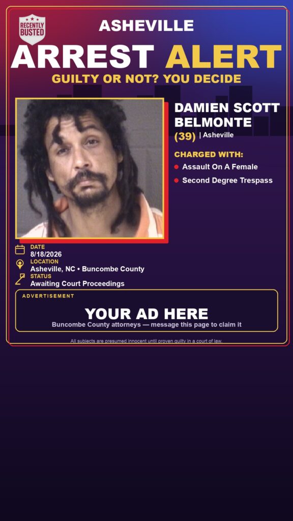 Arrest report — DAMIEN SCOTT BELMONTE