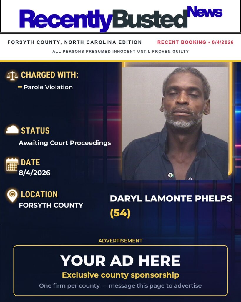 Arrest report — DARYL LAMONTE PHELPS