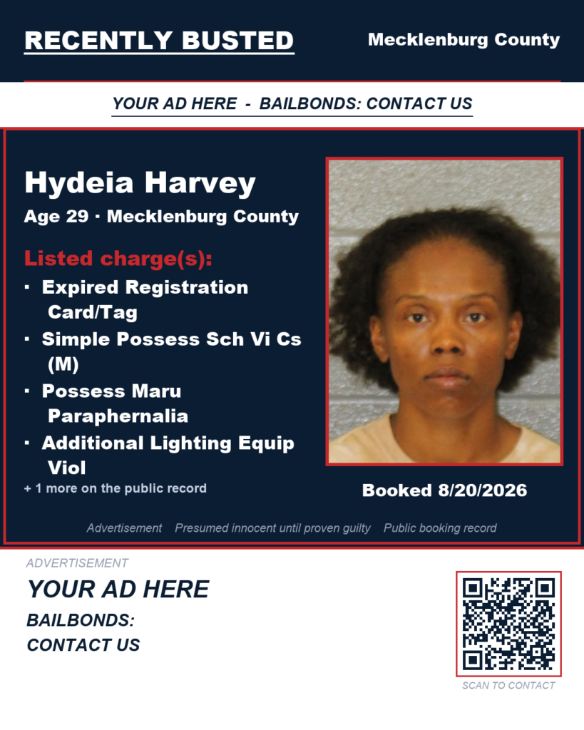 Arrest report - HYDEIA HARVEY