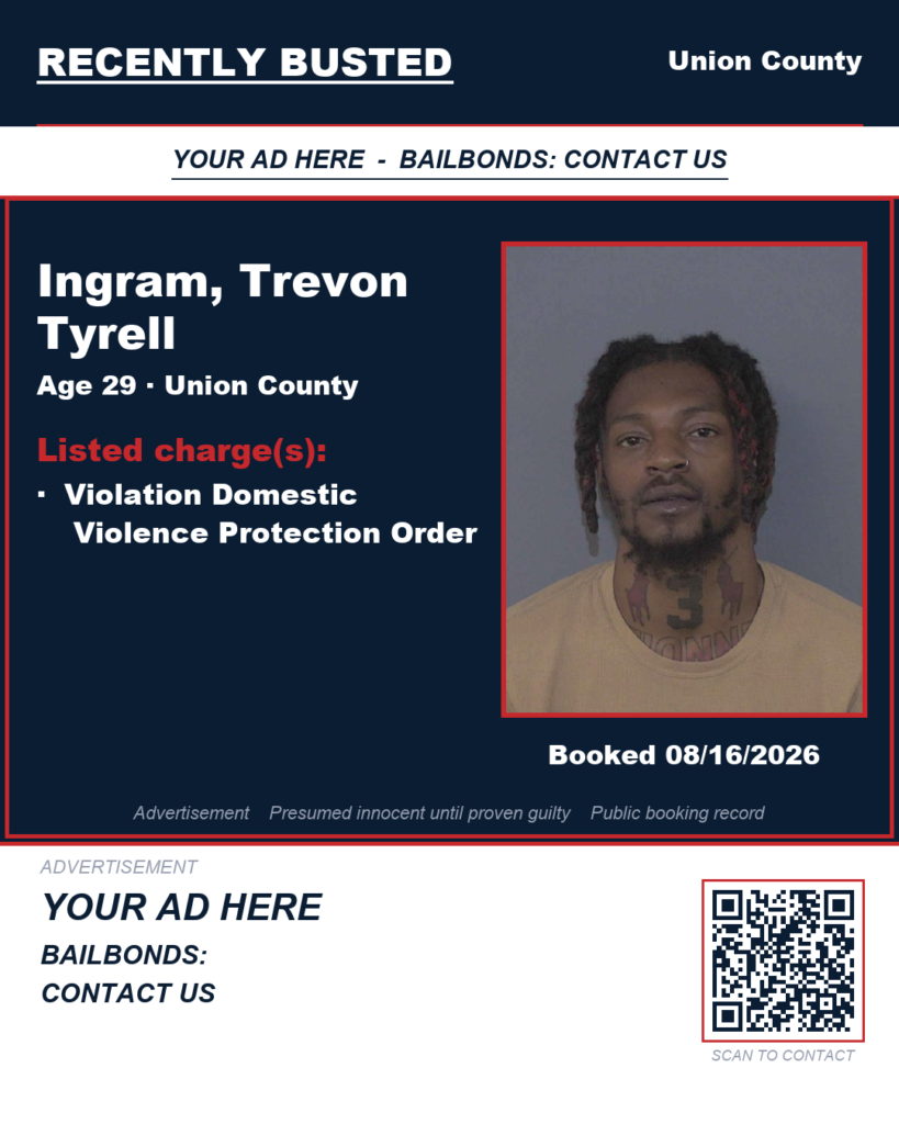 Arrest report — INGRAM, TREVON TYRELL