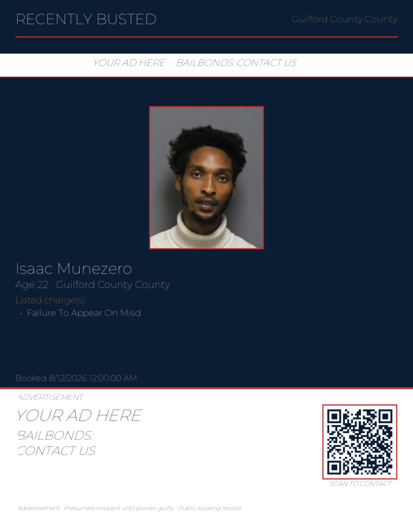 Arrest report — ISAAC MUNEZERO