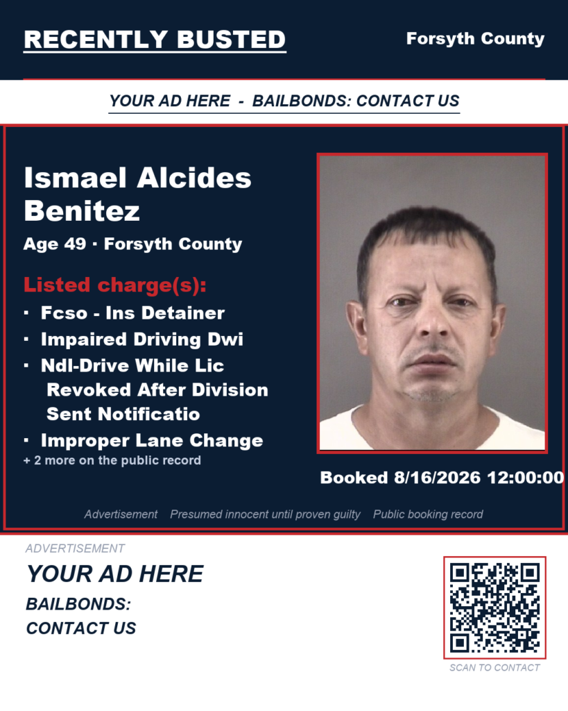Arrest report — ISMAEL ALCIDES BENITEZ
