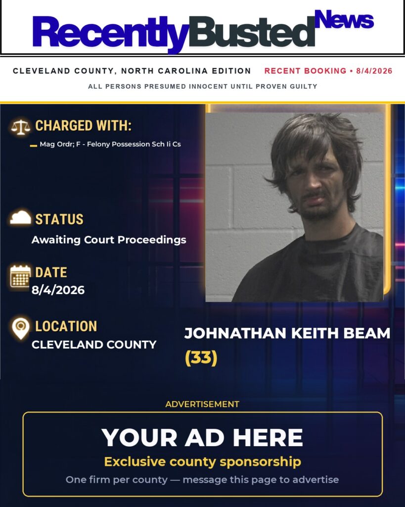 Arrest report โ JOHNATHAN KEITH BEAM