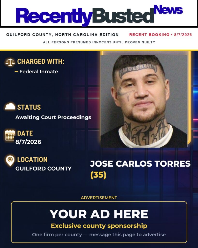 Arrest report — JOSE CARLOS TORRES