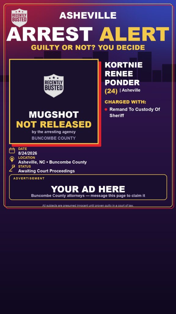 Arrest report — KORTNIE RENEE PONDER