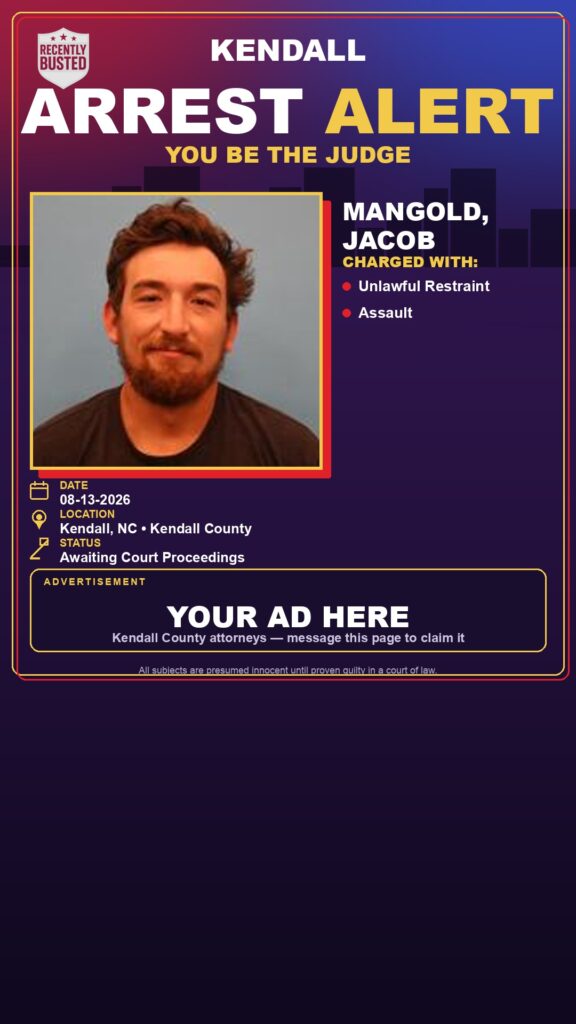 Arrest report - Mangold, Jacob