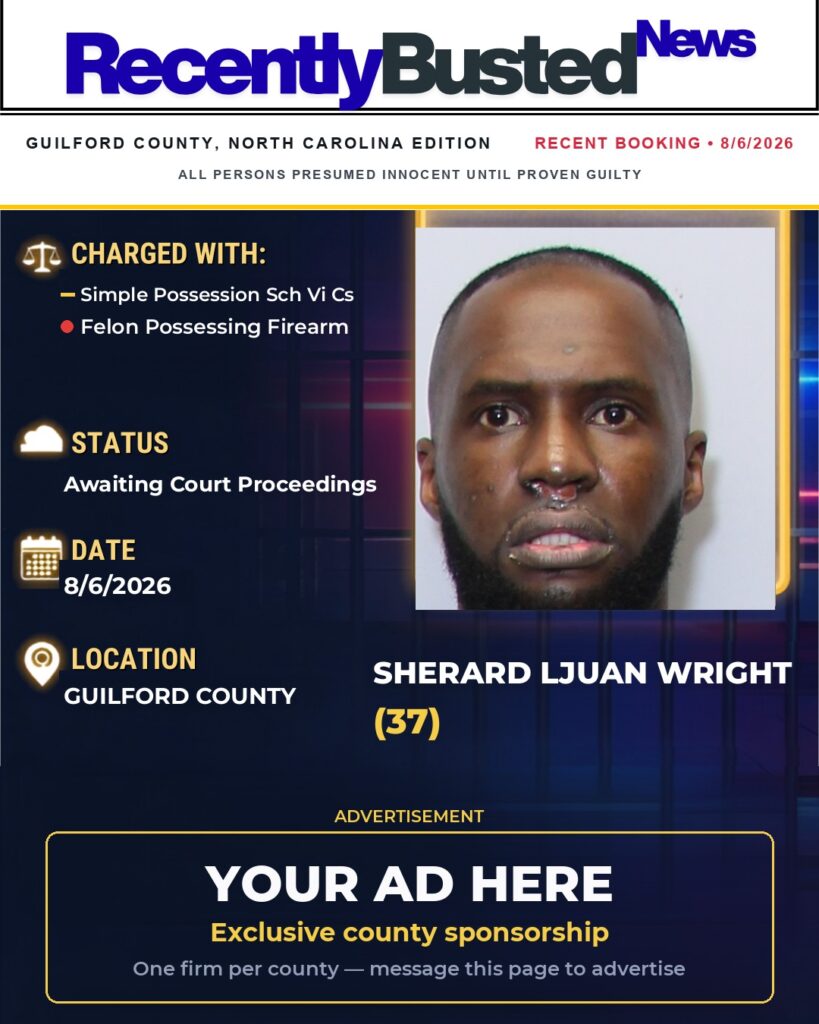 Arrest report — SHERARD LJUAN WRIGHT