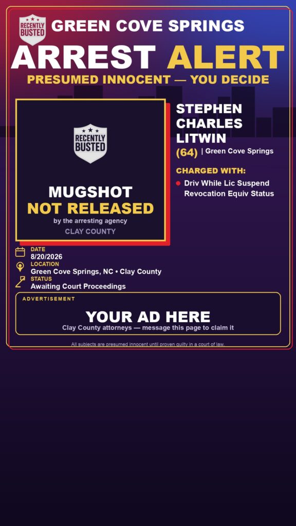 Arrest report - STEPHEN CHARLES LITWIN