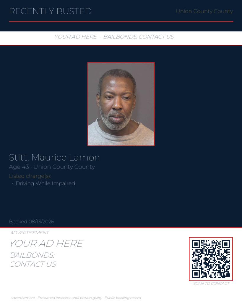 Arrest report - STITT, MAURICE LAMON