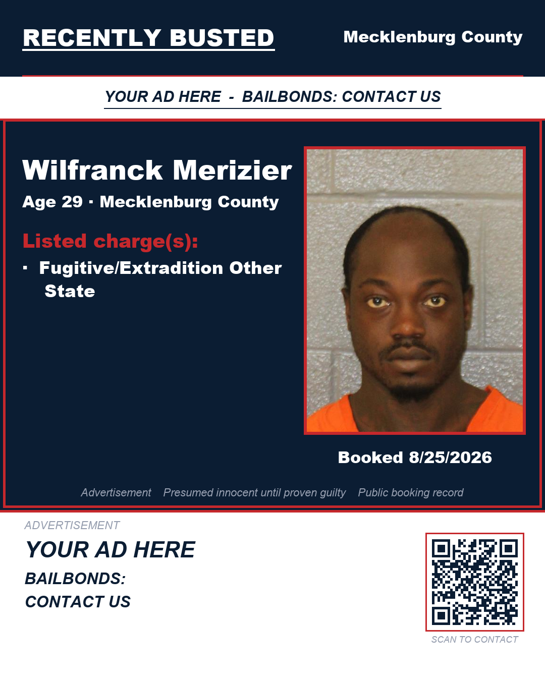 Arrest report - WILFRANCK MERIZIER