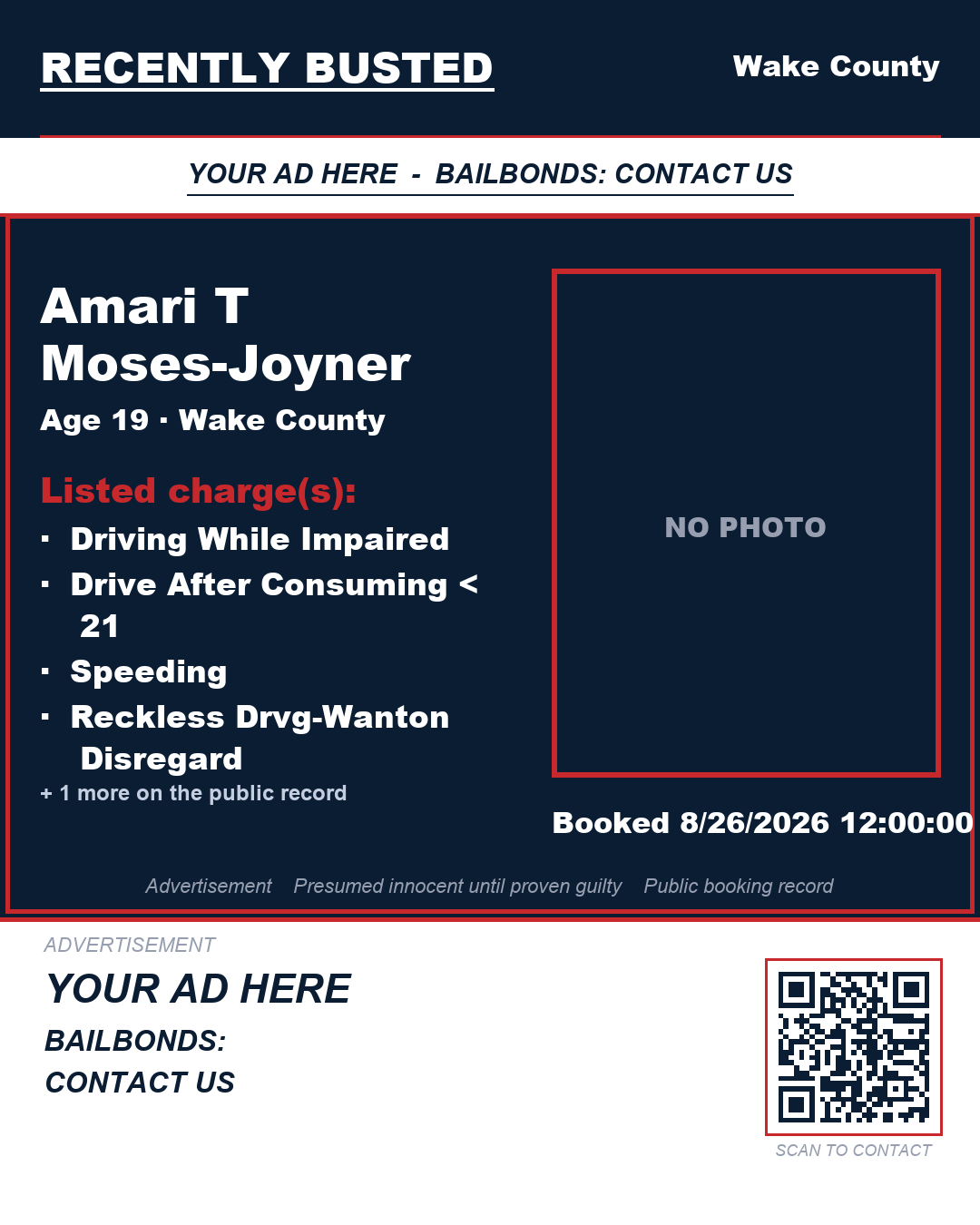Arrest report - AMARI T MOSES-JOYNER