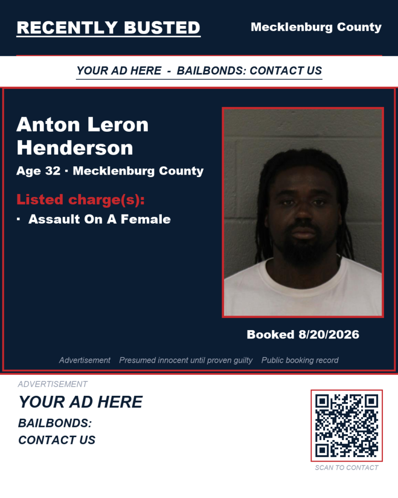 Arrest report - ANTON LERON HENDERSON