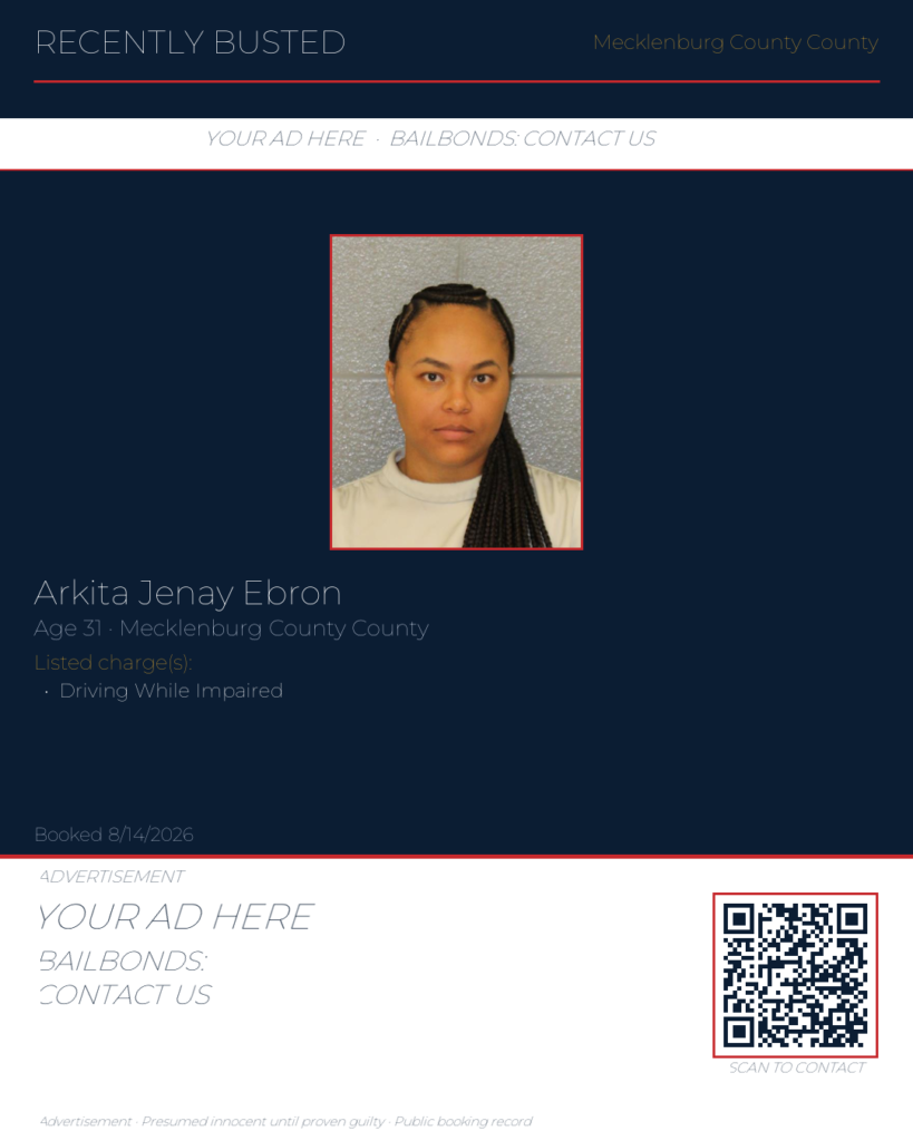 Arrest report — ARKITA JENAY EBRON