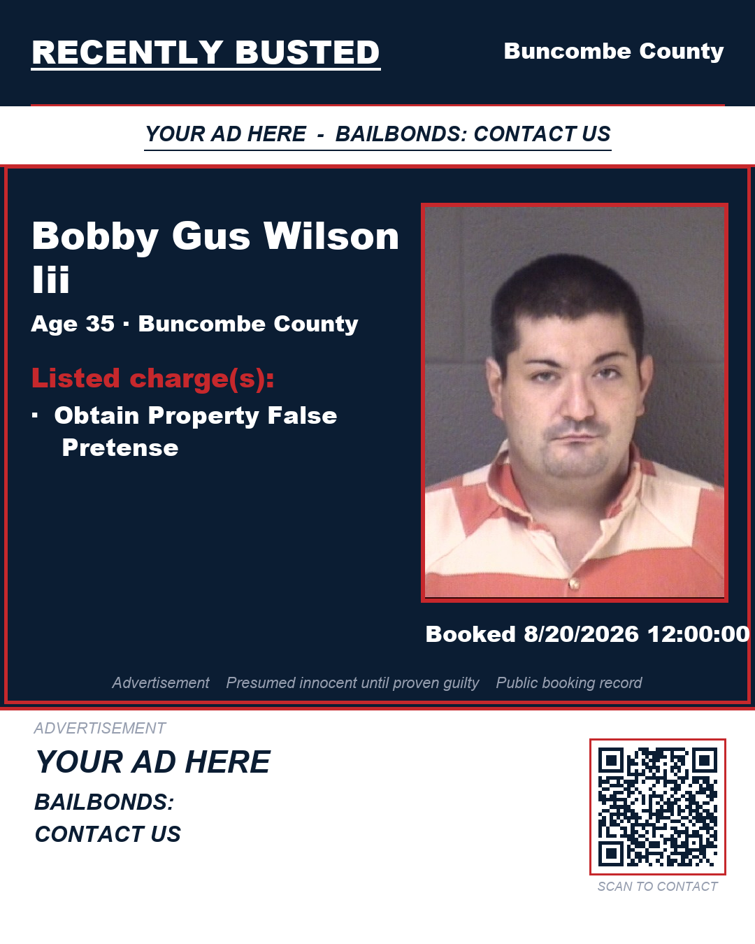 Arrest report - BOBBY GUS WILSON III