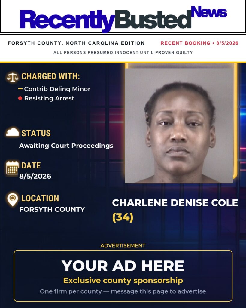 Arrest report โ CHARLENE DENISE COLE