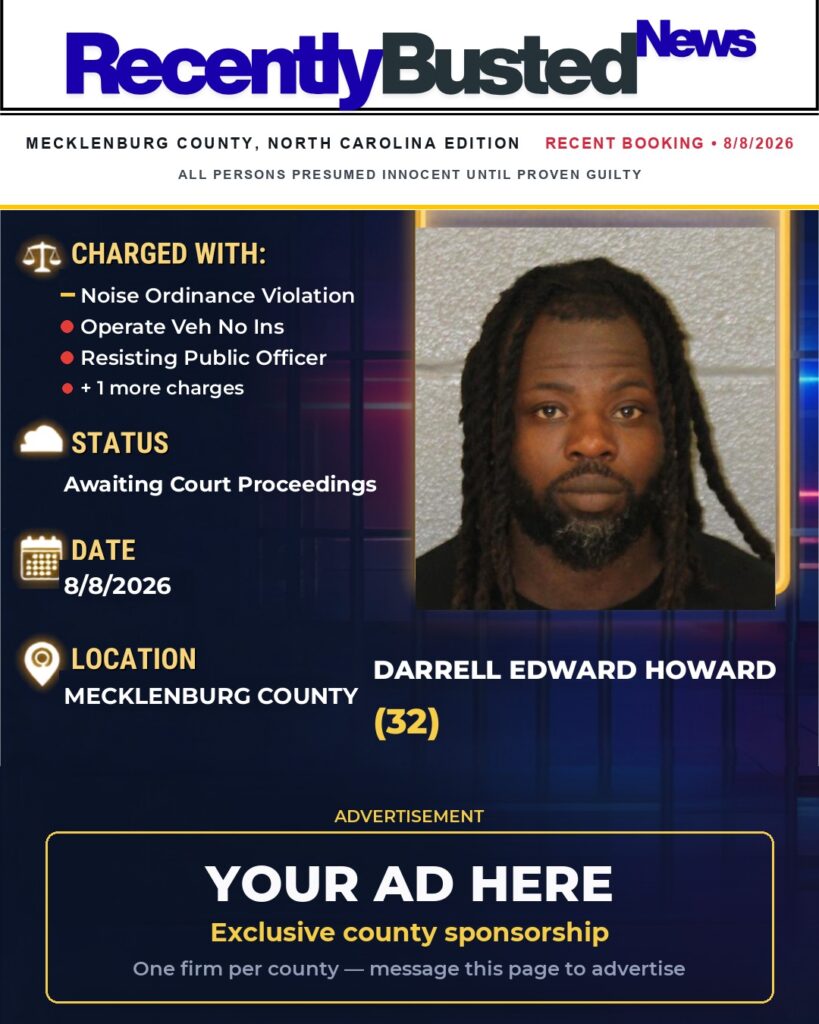 Arrest report โ DARRELL EDWARD HOWARD