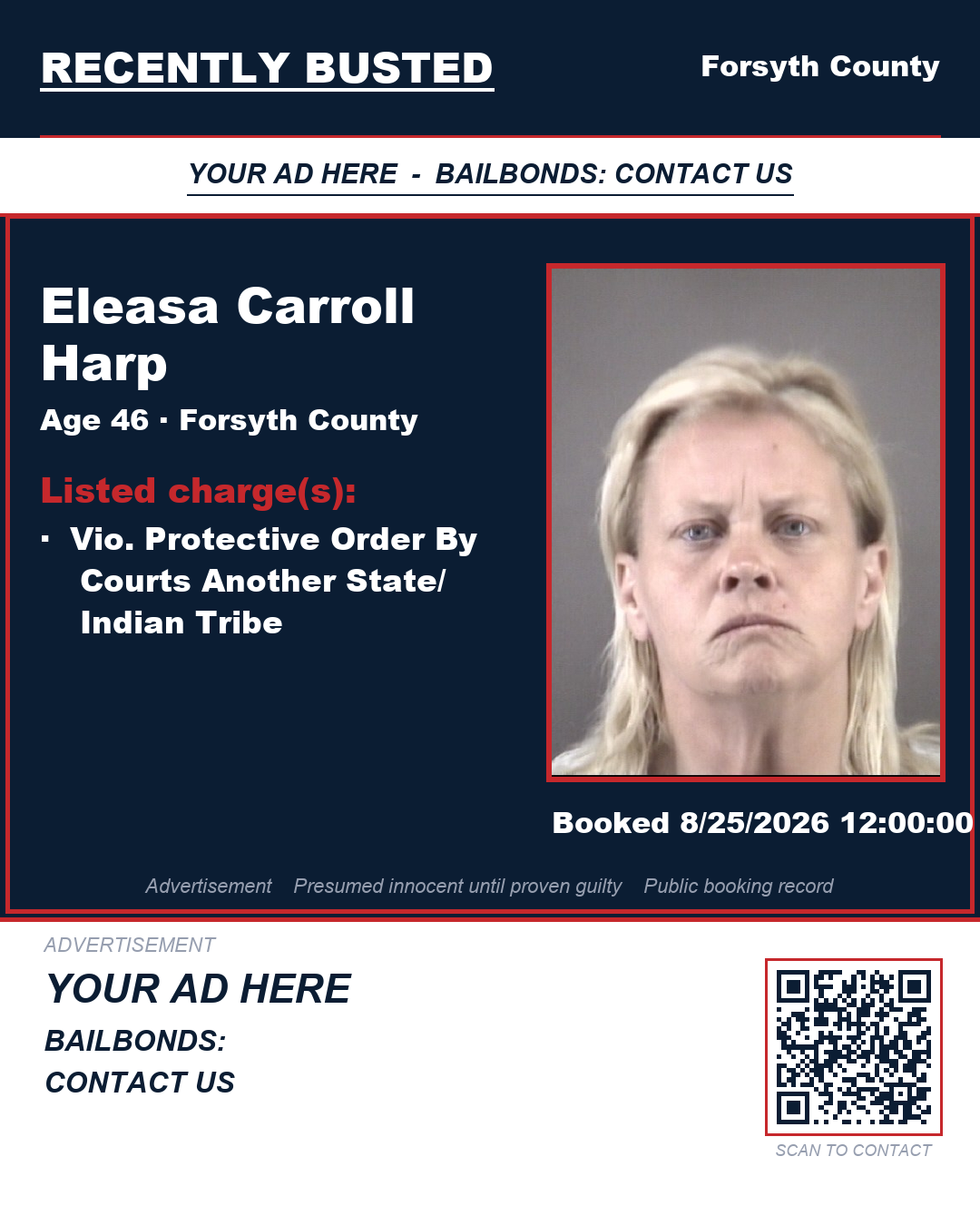 Arrest report - ELEASA CARROLL HARP