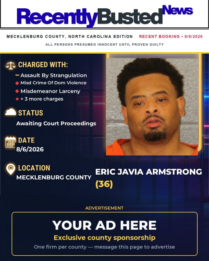 Arrest report โ ERIC JAVIA ARMSTRONG