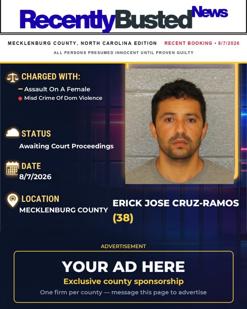 Arrest report โ ERICK JOSE CRUZ-RAMOS