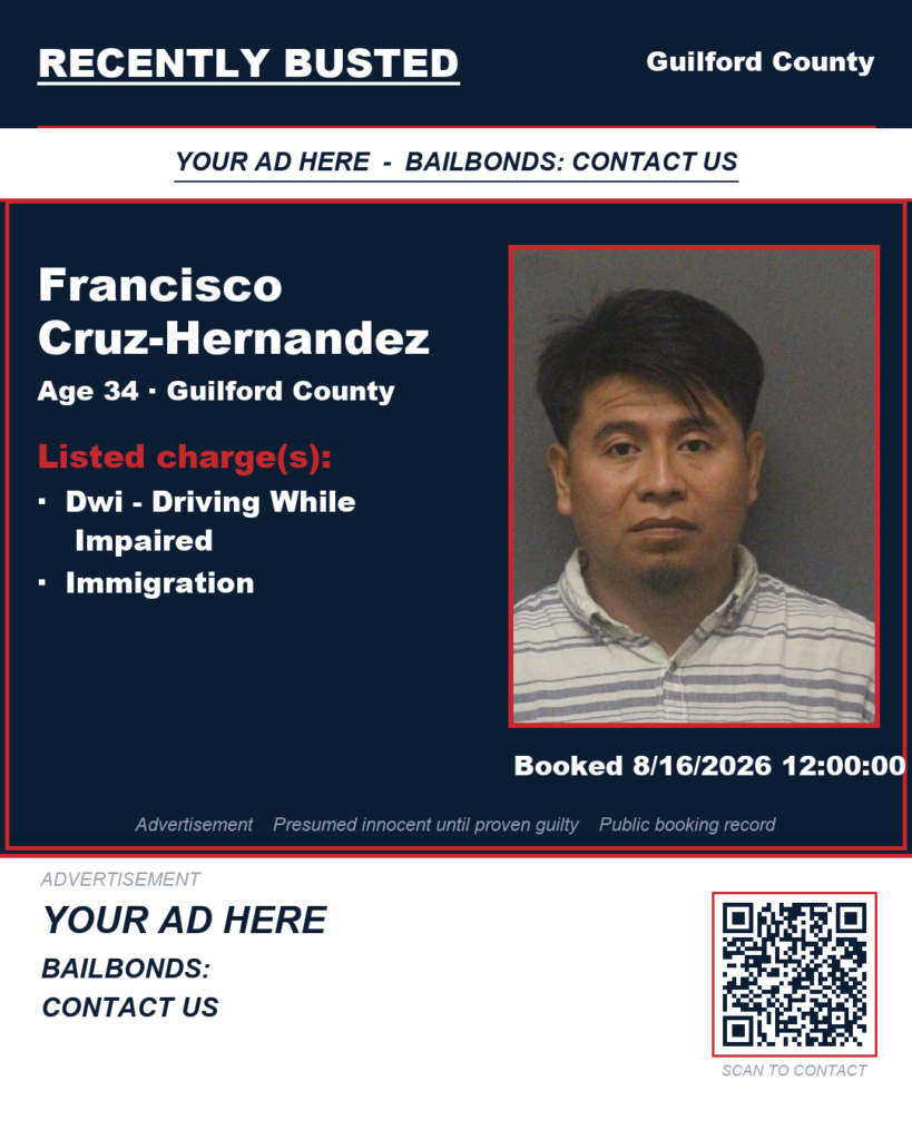 Arrest report — FRANCISCO CRUZ-HERNANDEZ
